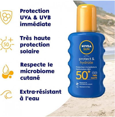 Spray solaire Protect & Hydrate SPF50+ 200 ml