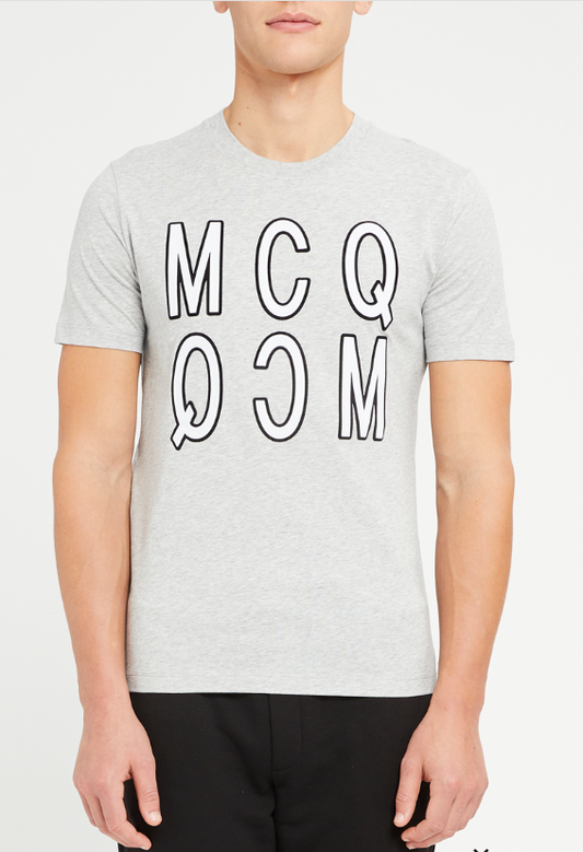 T-shirt MCQ Alexender McQueen Gris clair chiné Taille